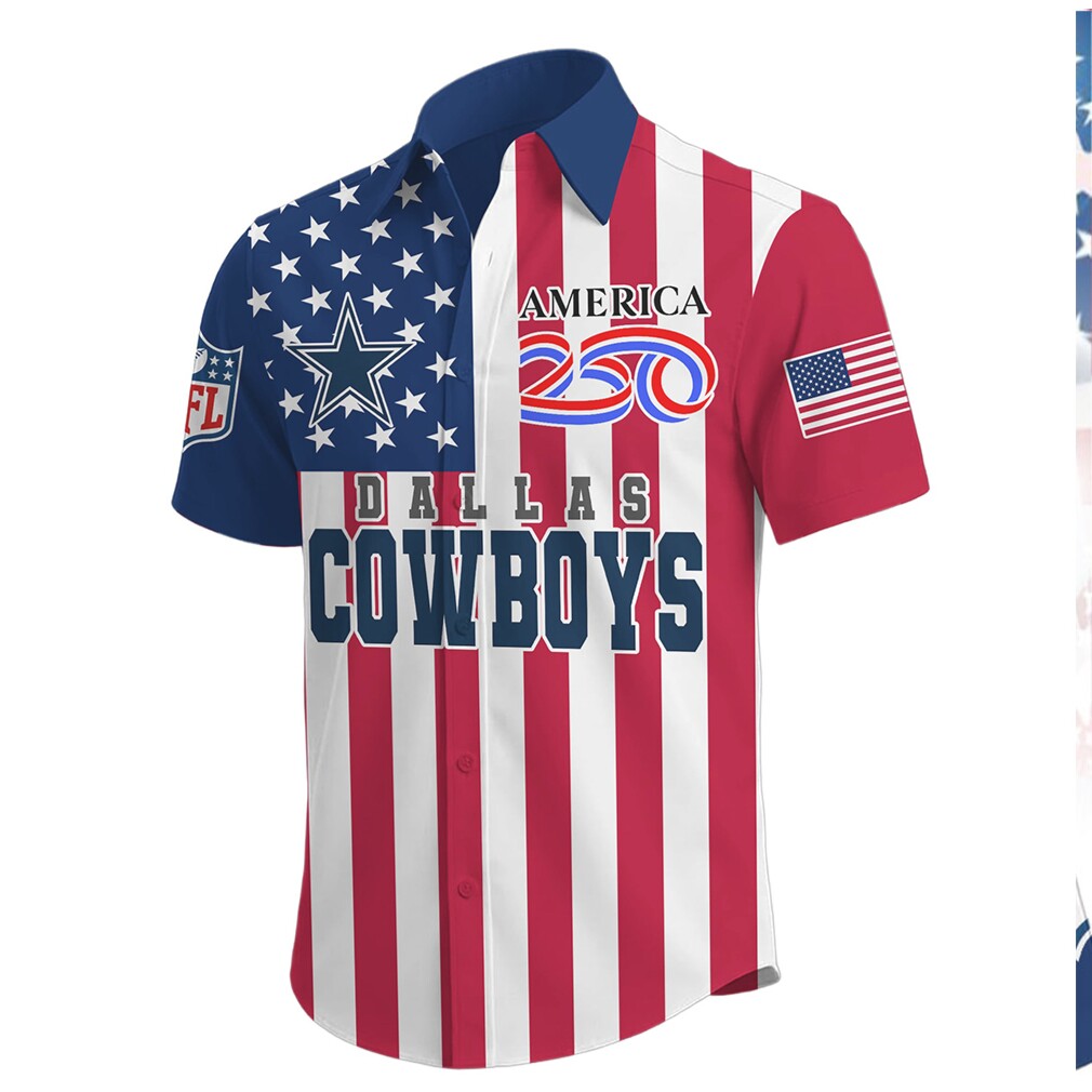 Dallas Cowboys America 250th Anniversary Patriotic Eagle Button Down Dallas Cowboys America 250th Anniversary Patriotic Eagle Button Down