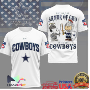 Dallas Cowboys Armor Of God Snoopy Charlie Brown Football Shirt Dallas Cowboys Armor Of God Snoopy Charlie Brown Football Shirt