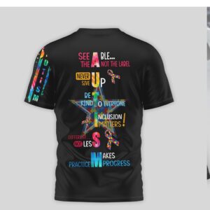 Dallas Cowboys Autism Awareness See Able Not The Label T Shirt