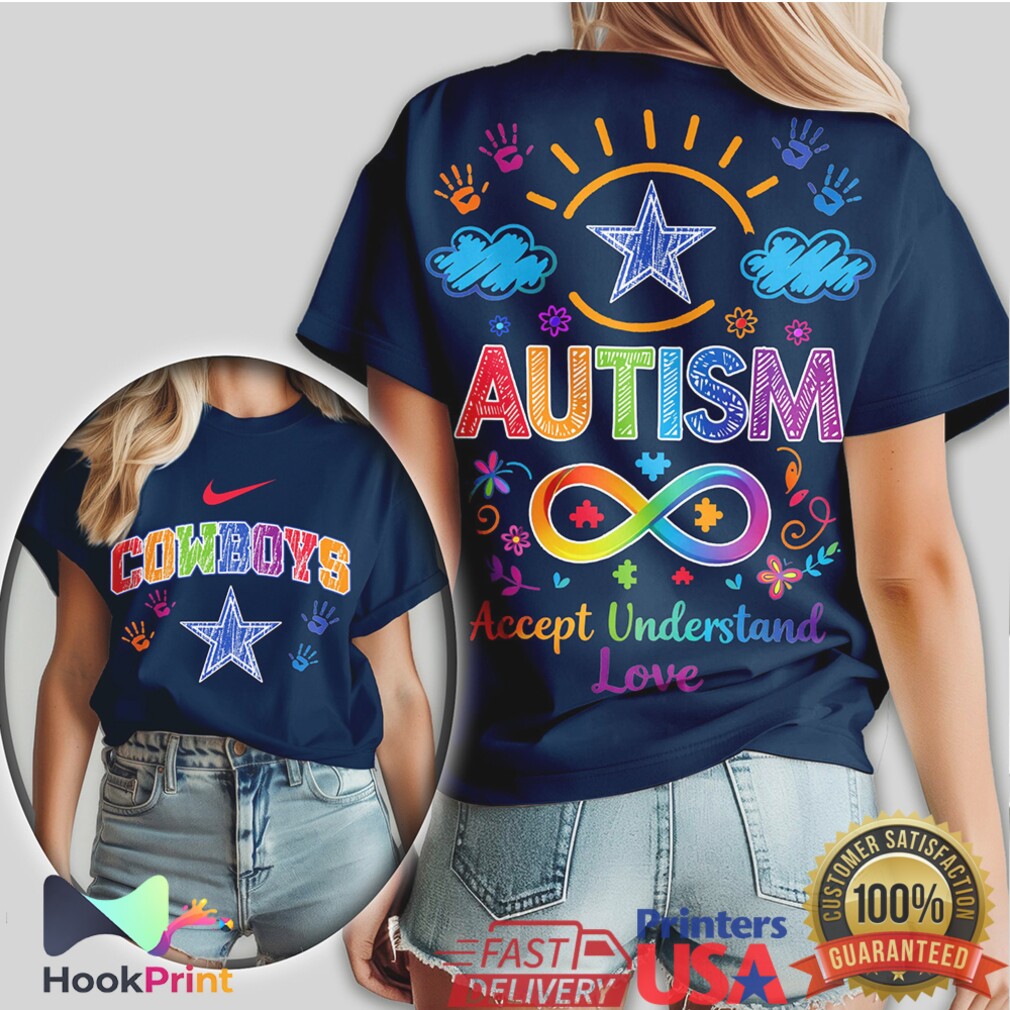 Dallas Cowboys Autism Awareness Support & Accept Understand Love T Shirt Dallas Cowboys Autism Awareness Support & Accept Understand Love T Shirt