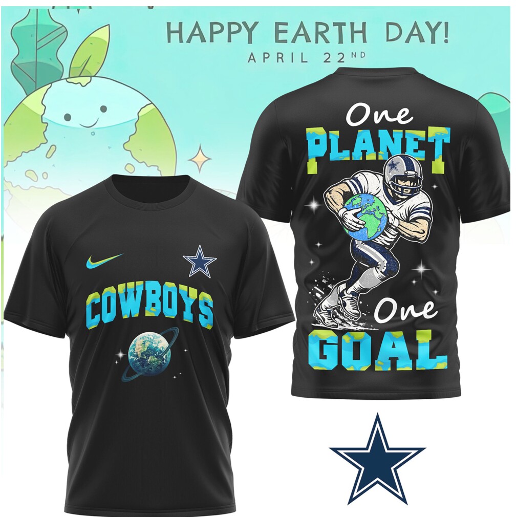 Dallas Cowboys Earth Day One Planet One Goal Football Shirt Dallas Cowboys Earth Day One Planet One Goal Football Shirt