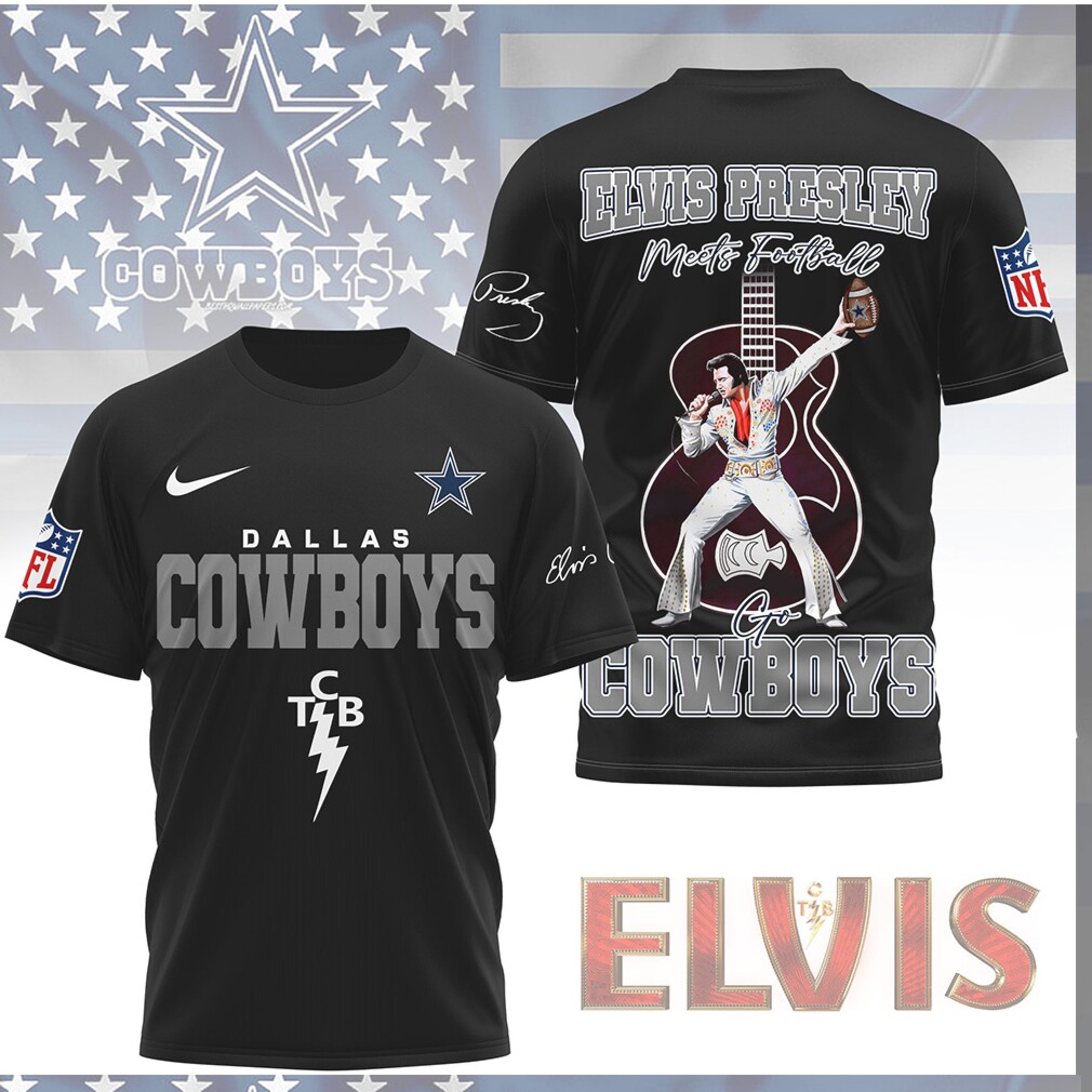 Dallas Cowboys Elvis Presley Meets Football Star TCB Edition Shirt Dallas Cowboys Elvis Presley Meets Football Star TCB Edition Shirt