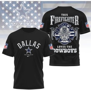Dallas Cowboys Firefighter First In Last Out Hero Men’s First Responder Football T Shirt Dallas Cowboys Firefighter First In Last Out Hero Men’s First Responder Football T Shirt