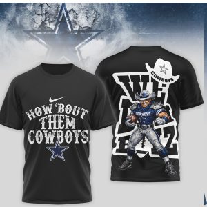 Dallas Cowboys How 'Bout Them Cowboys 3D Character Jersey T Shirt