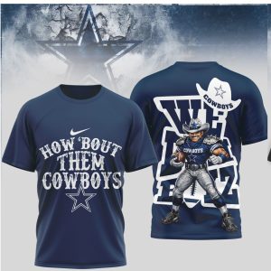 Dallas Cowboys How 'Bout Them Cowboys 3D Character Jersey T Shirt