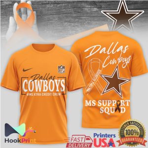 Dallas Cowboys MS Awareness MS Support Squad T Shirt