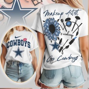 Dallas Cowboys Makeup Artist Blue Sunflower Women’s Fan Shirt Dallas Cowboys Makeup Artist Blue Sunflower Women’s Fan Shirt