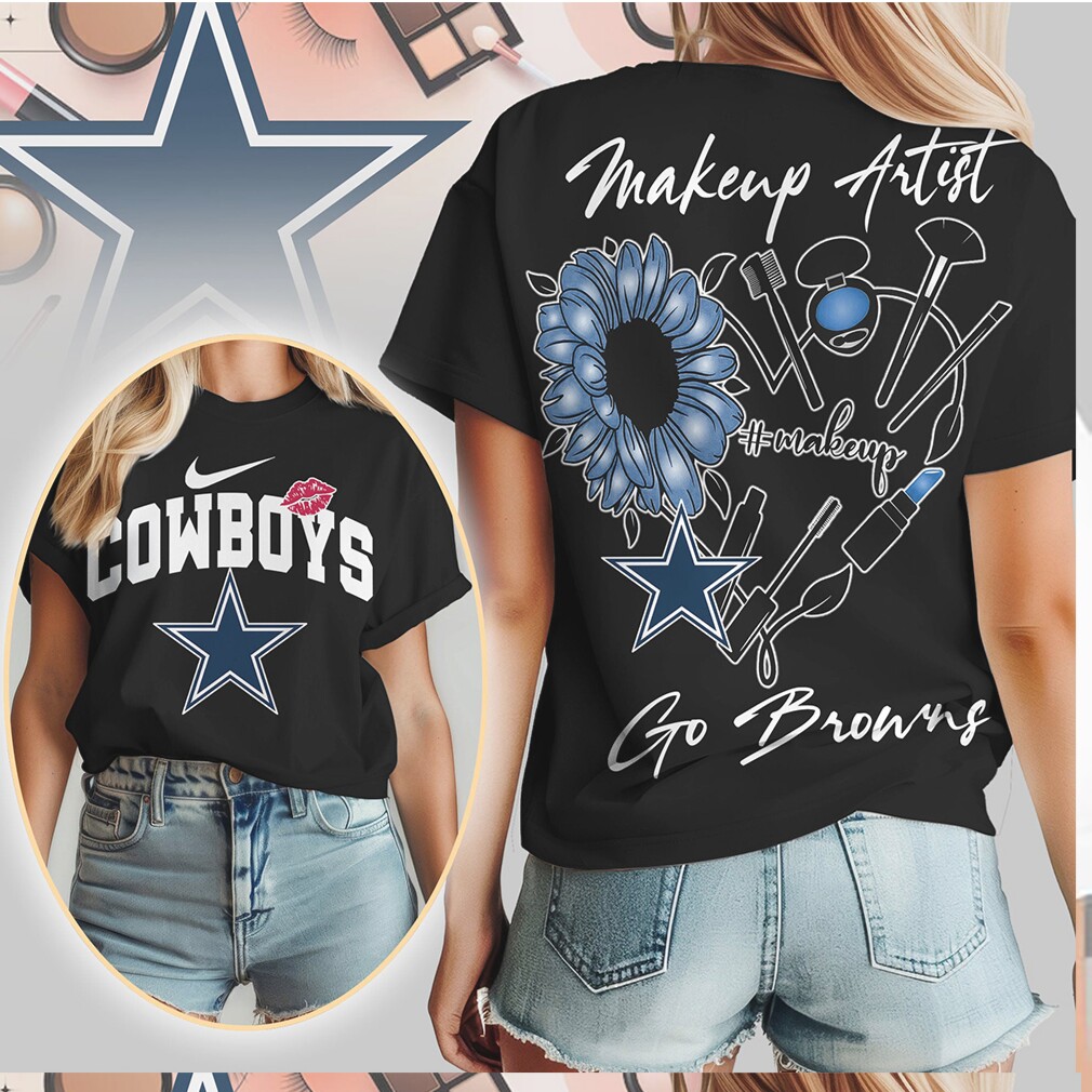 Dallas Cowboys Makeup Artist Blue Sunflower Women’s Fan Shirt Dallas Cowboys Makeup Artist Blue Sunflower Women’s Fan Shirt