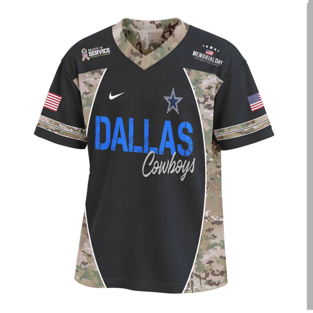 Dallas Cowboys Memorial Day Remember The Brave Camo Salute to Service NFL Jersey Dallas Cowboys Memorial Day Remember The Brave Camo Salute to Service NFL Jersey