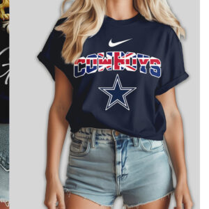 Dallas Cowboys United Kingdom British Heritage NFL Football T Shirt