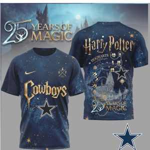 Dallas Cowboys x Harry Potter Hogwarts Galaxy T Shirt