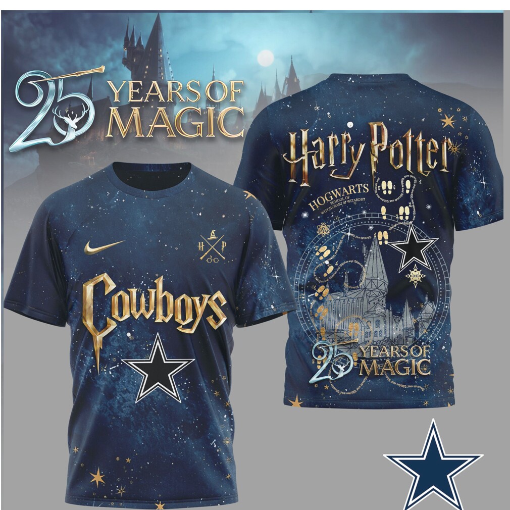 Dallas Cowboys x Harry Potter Hogwarts Galaxy T Shirt Dallas Cowboys x Harry Potter Hogwarts Galaxy T Shirt