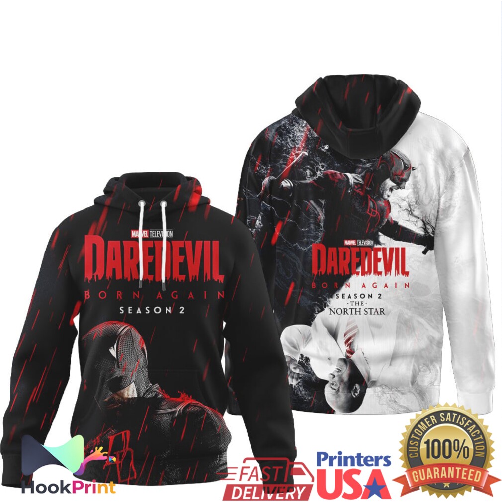 Daredevil Born Again Season 2 The North Star All Over Print T Shirt Daredevil Born Again Season 2 The North Star All Over Print T Shirt