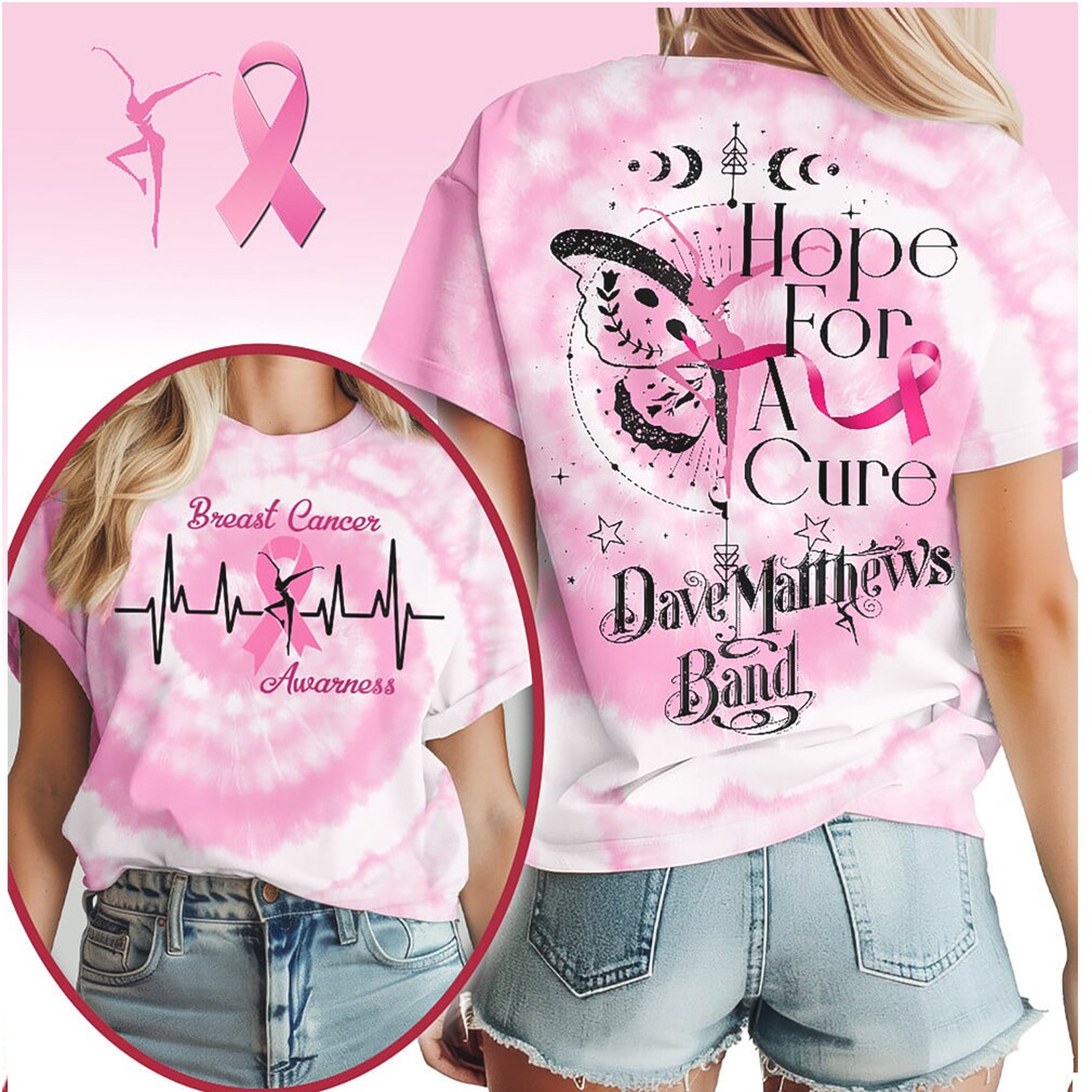 Dave Matthews Band Hope For A Cure Breast Cancer Awareness Pink Shirt Dave Matthews Band Hope For A Cure Breast Cancer Awareness Pink Shirt