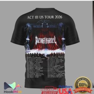 Death Angel Act III US Tour 2026 Thrash Metal Red Carpet Shirt