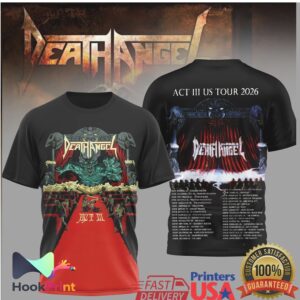 Death Angel Act III US Tour 2026 Thrash Metal Red Carpet Shirt