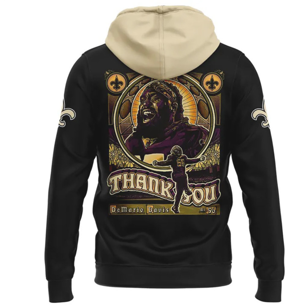 Demario Davis New Orleans Saints 56 Thank You Tribute Captain T Shirt Demario Davis New Orleans Saints 56 Thank You Tribute Captain T Shirt