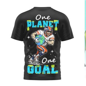 Denver Broncos Earth Day One Planet One Goal NFL T Shirt