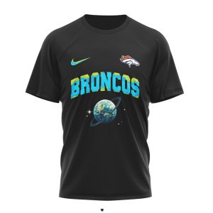 Denver Broncos Earth Day One Planet One Goal NFL T Shirt