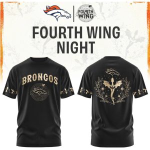 Denver Broncos Fourth Wing Night Dragon Football T Shirt Denver Broncos Fourth Wing Night Dragon Football T Shirt