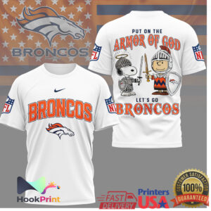 Denver Broncos Peanuts Snoopy Put On The Armor Of God Shirt Denver Broncos Peanuts Snoopy Put On The Armor Of God Shirt