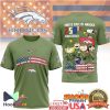 Green Bay Packers Snoopy 250th Anniversary USA Military Green T Shirt Green Bay Packers Snoopy 250th Anniversary USA Military Green T Shirt