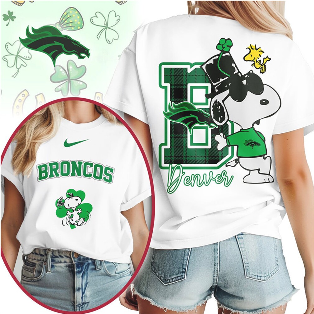 Denver Broncos Snoopy St. Patrick’s Day Lucky Clover NFL Football T Shirt Denver Broncos Snoopy St. Patrick’s Day Lucky Clover NFL Football T Shirt