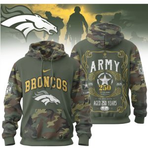 Denver Broncos U.S. Army 250th Anniversary Camo T Shirt