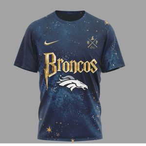 Denver Broncos x Harry Potter 25 Years of Magic Navy T Shirt Denver Broncos x Harry Potter 25 Years of Magic Navy T Shirt