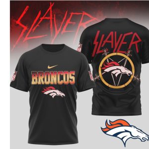 Denver Broncos x Slayer Metal Mashup Heavy Metal NFL Gear T Shirt Denver Broncos x Slayer Metal Mashup Heavy Metal NFL Gear T Shirt