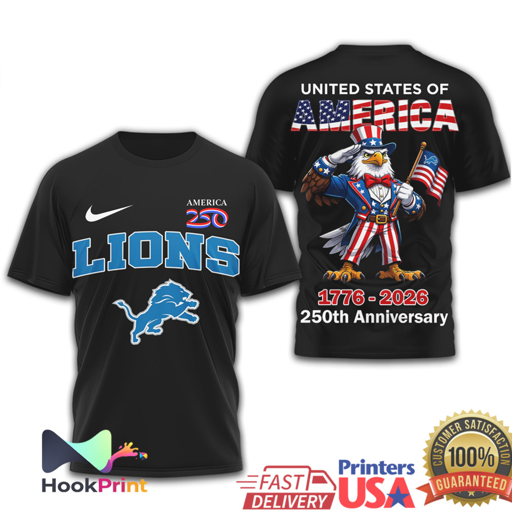 Detroit Lions America 250th Anniversary 1776 2026 Patriotic Shirt Detroit Lions America 250th Anniversary 1776 2026 Patriotic Shirt
