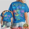 New Orleans Saints Autism Awareness Support & Love Football T Shirt New Orleans Saints Autism Awareness Support & Love Football T Shirt