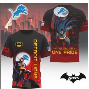 Detroit Lions Batman Caped Crusader One Pride NFL Fan Shirt