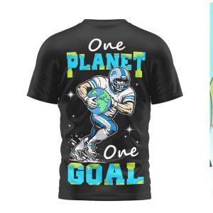 Detroit Lions Earth Day One Planet One Goal Football NFL Shirt