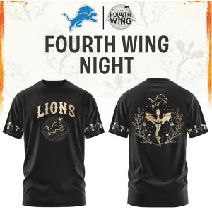 Detroit Lions Fourth Wing Night Basgiath War College Apparel T Shirt