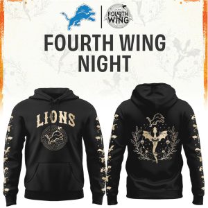 Detroit Lions Fourth Wing Night Basgiath War College Apparel T Shirt
