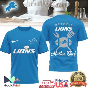 Detroit Lions Master Chef NFL Grilling T Shirt