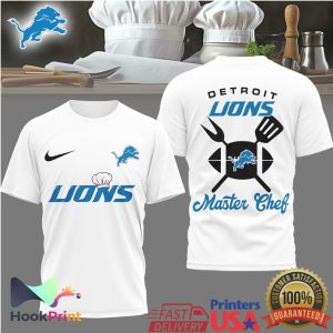 Detroit Lions Master Chef NFL Grilling T Shirt