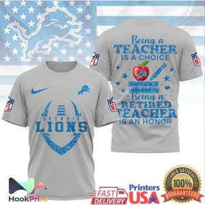Detroit Lions Retired Teacher “Is An Honor” NFL Tribute Shirt Detroit Lions Retired Teacher “Is An Honor” NFL Tribute Shirt