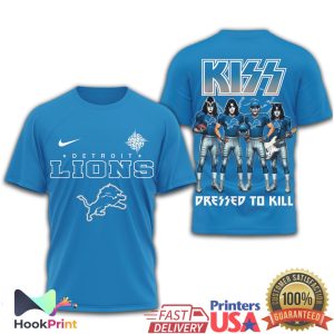 Detroit Lions x KISS Rock Band “Dressed To Kill” Fan T Shirt Detroit Lions x KISS Rock Band “Dressed To Kill” Fan T Shirt
