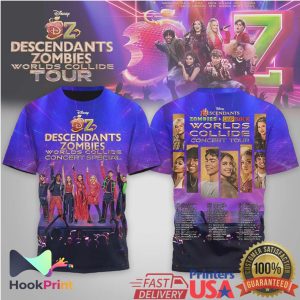 Disney Descendants Zombies Worlds Collide Tour Concert Special All Over Print Shirt