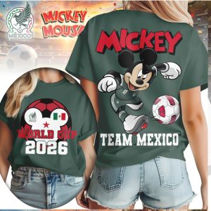 Disney Mickey Mouse Team Mexico World Cup 2026 Football Shirt