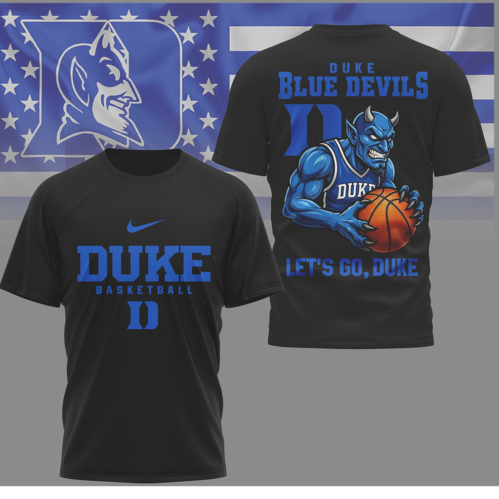Duke Blue Devils Basketball Let's Go Duke Mascot T Shirt Duke Blue Devils Basketball Let's Go Duke Mascot T Shirt