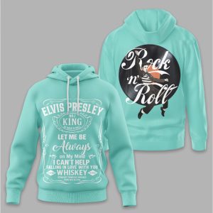 Elvis Presley “Always On My Mind” Whiskey Label Style Turquoise T Shirt