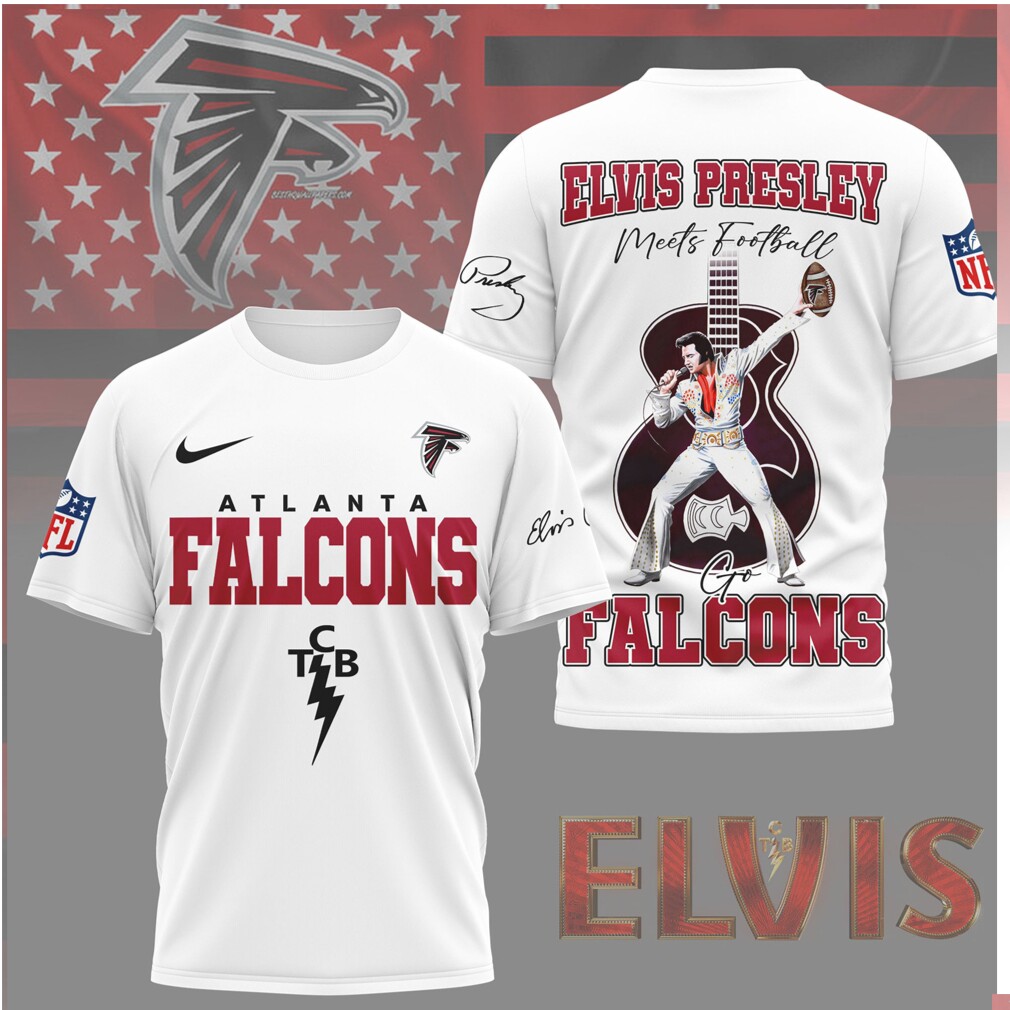 Elvis Presley Atlanta Falcons Meets Football TCB Edition Shirt Elvis Presley Atlanta Falcons Meets Football TCB Edition Shirt
