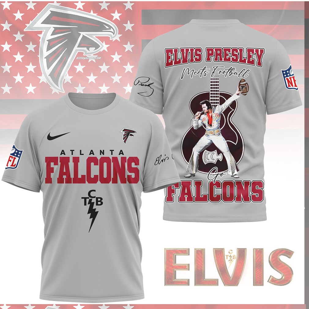 Elvis Presley Atlanta Falcons Meets Football TCB Edition Shirt Elvis Presley Atlanta Falcons Meets Football TCB Edition Shirt