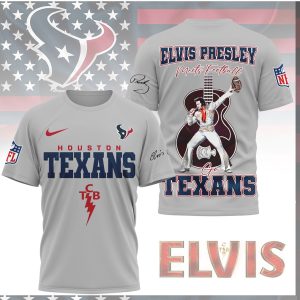 Elvis Presley Houston Texans Meets Football TCB Edition Shirt
