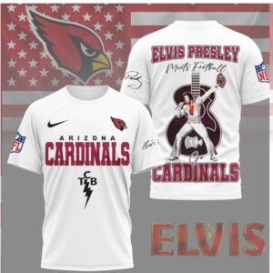 Elvis Presley Meets Football Arizona Cardinals TCB Custom Name T Shirt Elvis Presley Meets Football Arizona Cardinals TCB Custom Name T Shirt