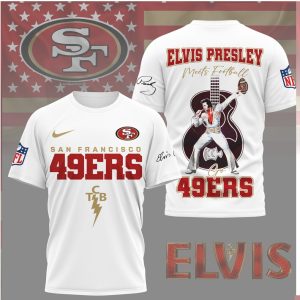 Elvis Presley Meets Football San Francisco 49ers TCB Shirt