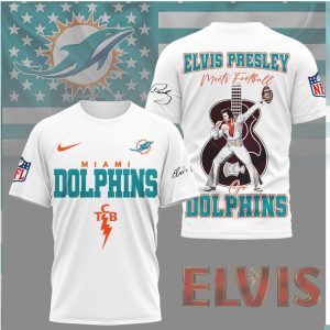 Elvis Presley Meets Miami Dolphins Football TCB Edition Shirt